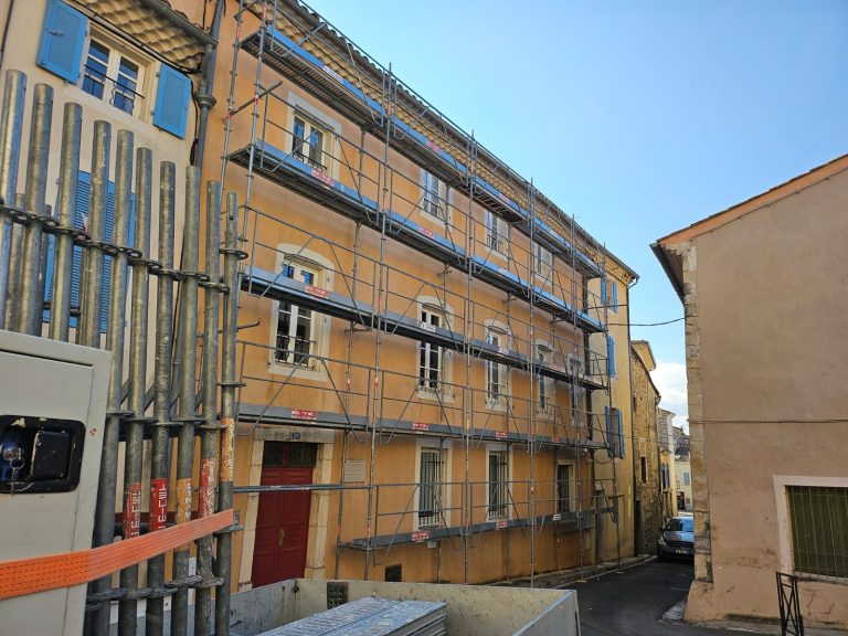 Pose d'échafaudages Maison d'hôte